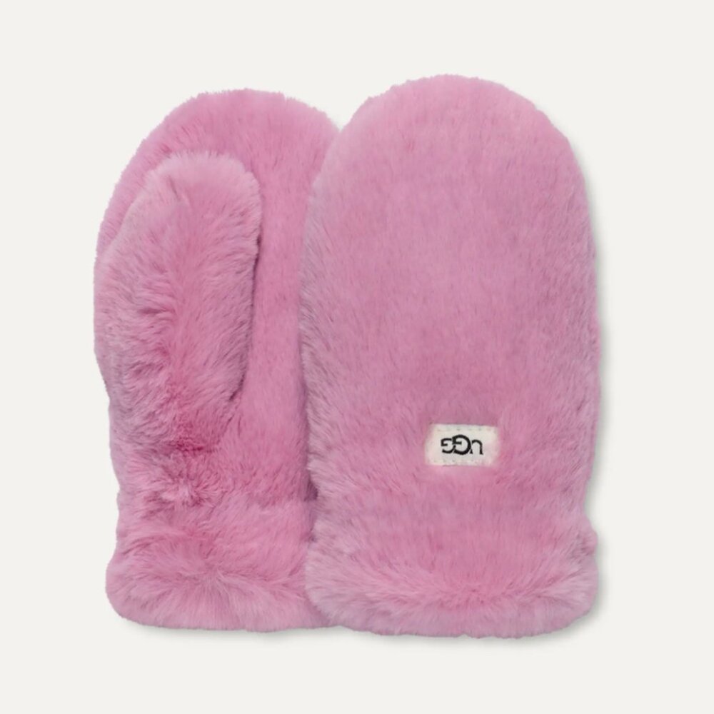 ●NEW●UGG/KId's Faux Fur Mitten RSQ Rose Quartz